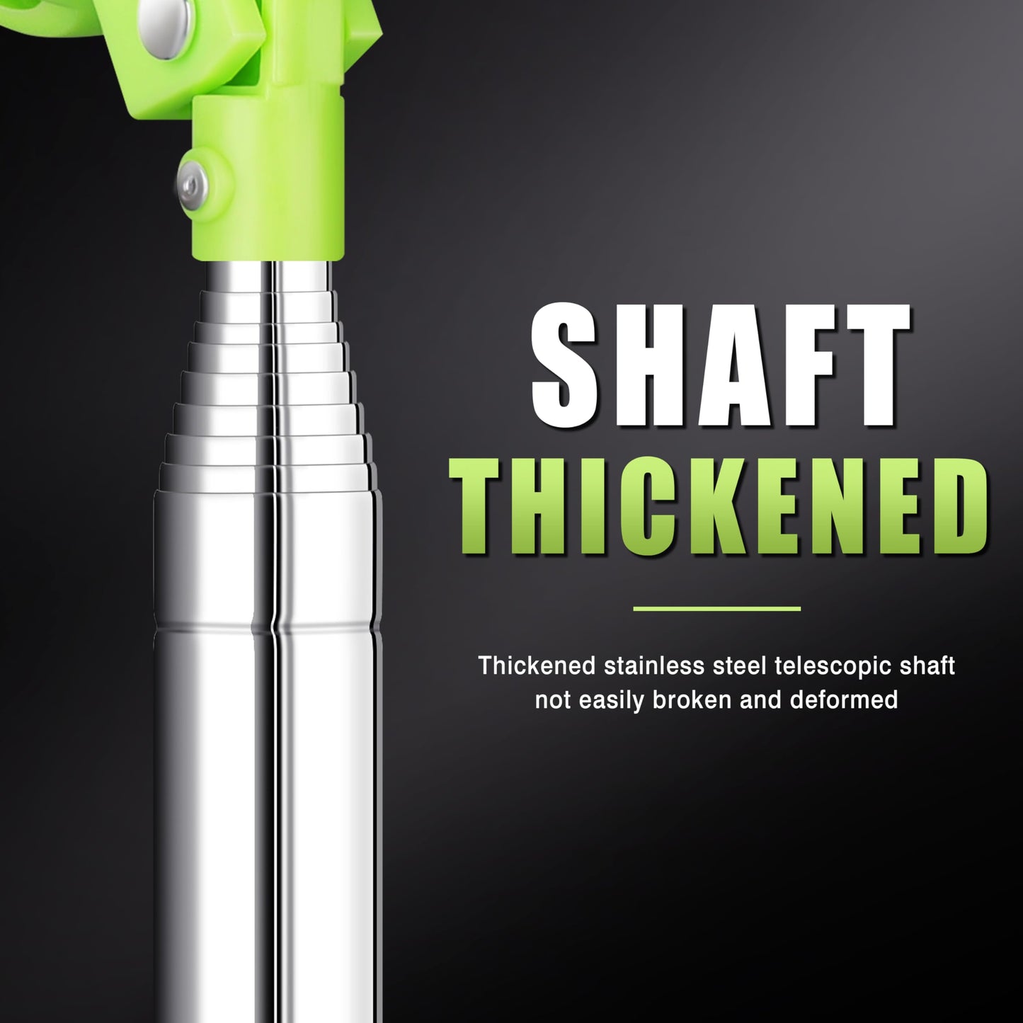 GEAVOUED Golf Ball Retriever for Water，9Ft/12Ft/14.5Ft/16.3Ft Telescopic Stainless Steel with Locking Clip Golf Ball Retriever (9Ft)