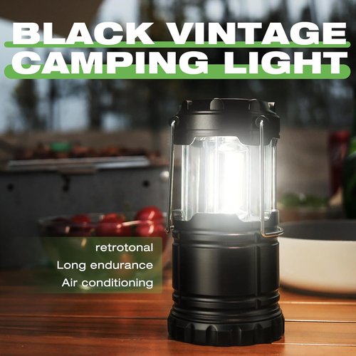 KPKJOO LED Camping Lantern - Super Bright Collapsible Light for Emergencies | Battery Operated, 4 COB
