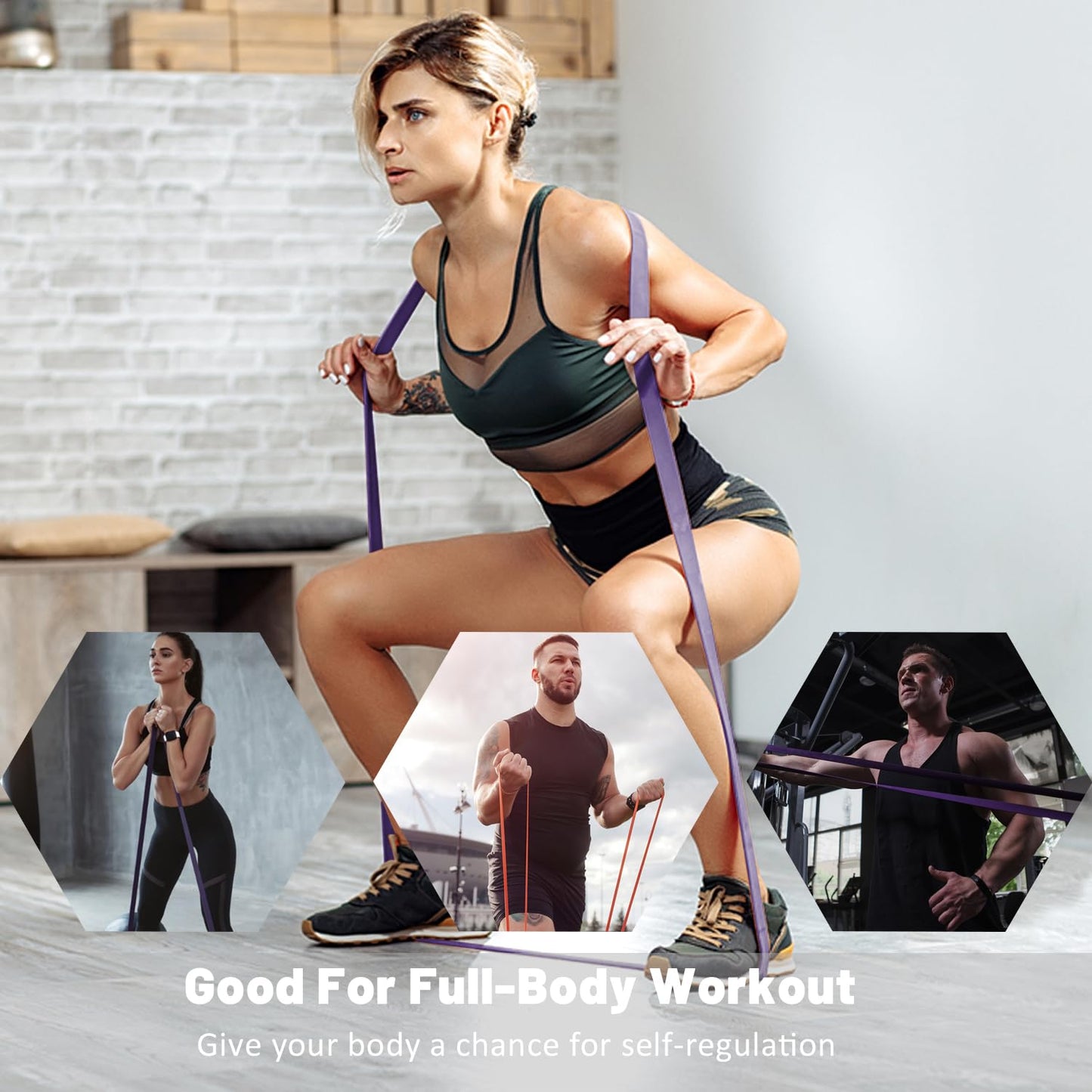 Resistance Bands, Pull Up Assist Bands - Workout Bands, Eexercise Bands for Working Out, Fitness, Training, Physical Therapy for Men Women - Green
