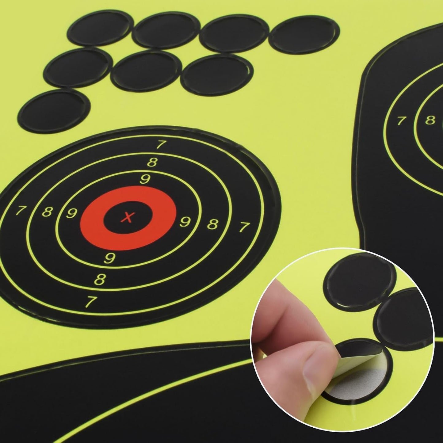 Silhouette Splatter Targets - 12x18 Inch for BB Guns & Airguns | Bright Burst Visibility - 10 Pack