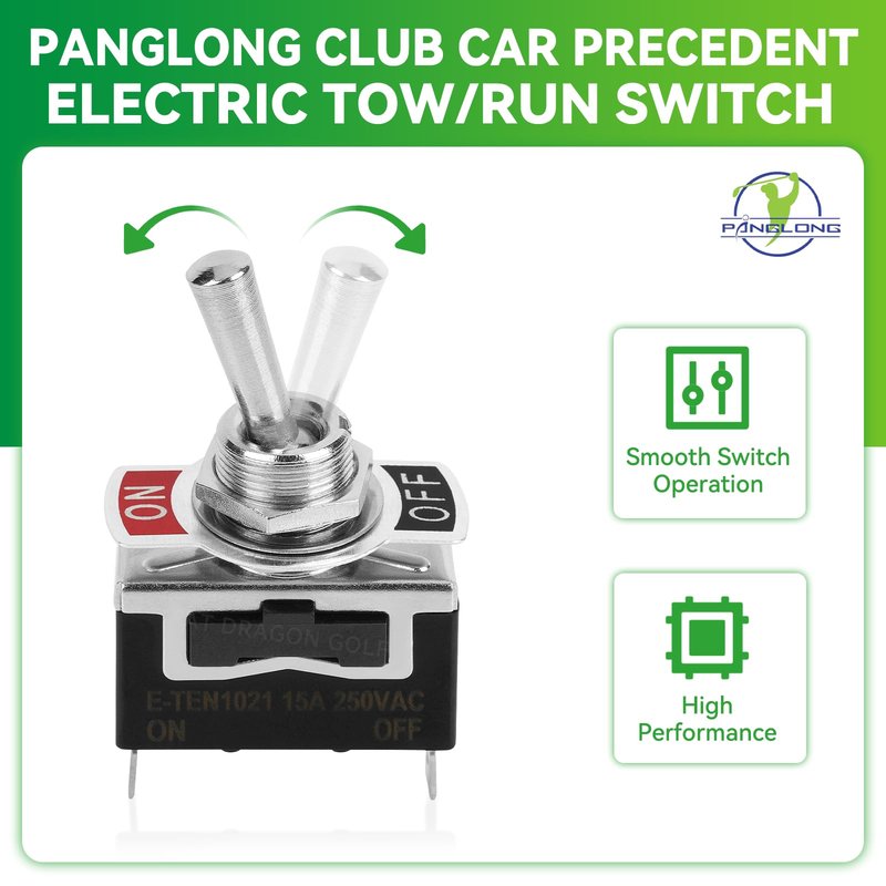 Panglong Club Car Precedent Tow Run Switch, Electric Precedent Tow/Run Switch Suitable for 2004-Newer Club Car Precedent Electric Models, OEM#102511101