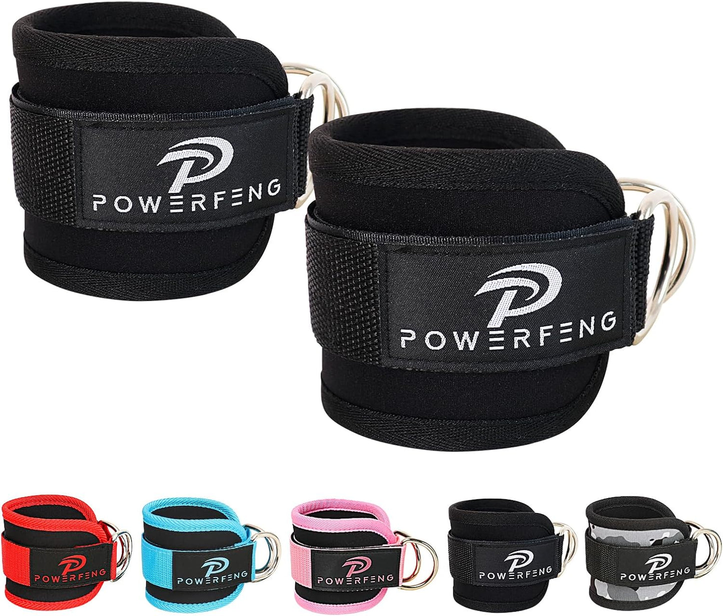 Skiennix Ankle Strap Cable Machine - Glute Kickback Cuffs for Home Gym Leg Workouts | Adjustable Fit