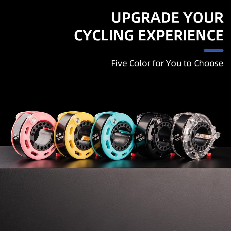 ROCKBROS Bike Bell, Hidden Bicycle Bell with Clear& Long Sound, Durable MTB Bell for 22.2/25.4/31.8 mm Standard Handlebar Size, More Than 100DB, Bike Horn for Adults or Kids Bike