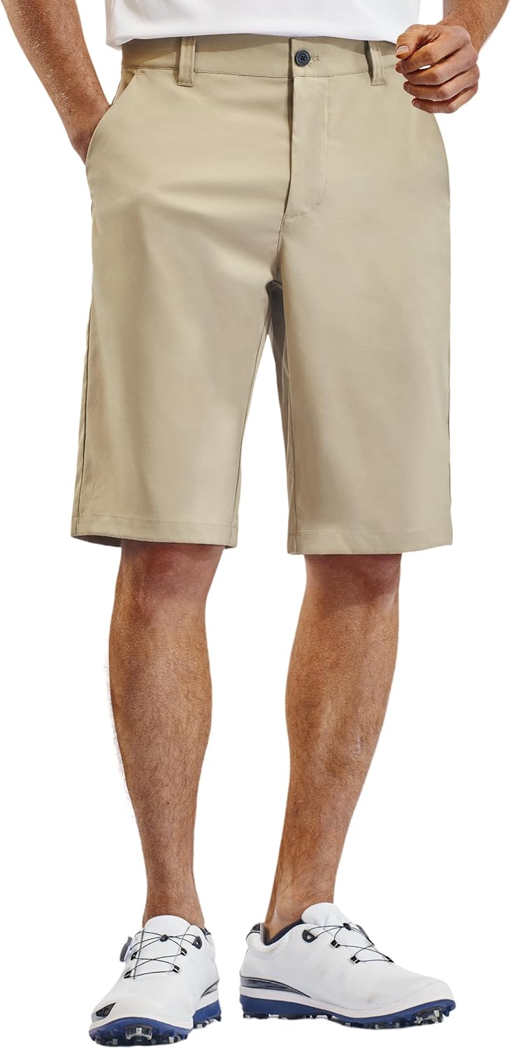 PULI Men's Golf Hiking Shorts - Lightweight Quick-Drying Casual Wear | 12"/10" Inseam with Pockets