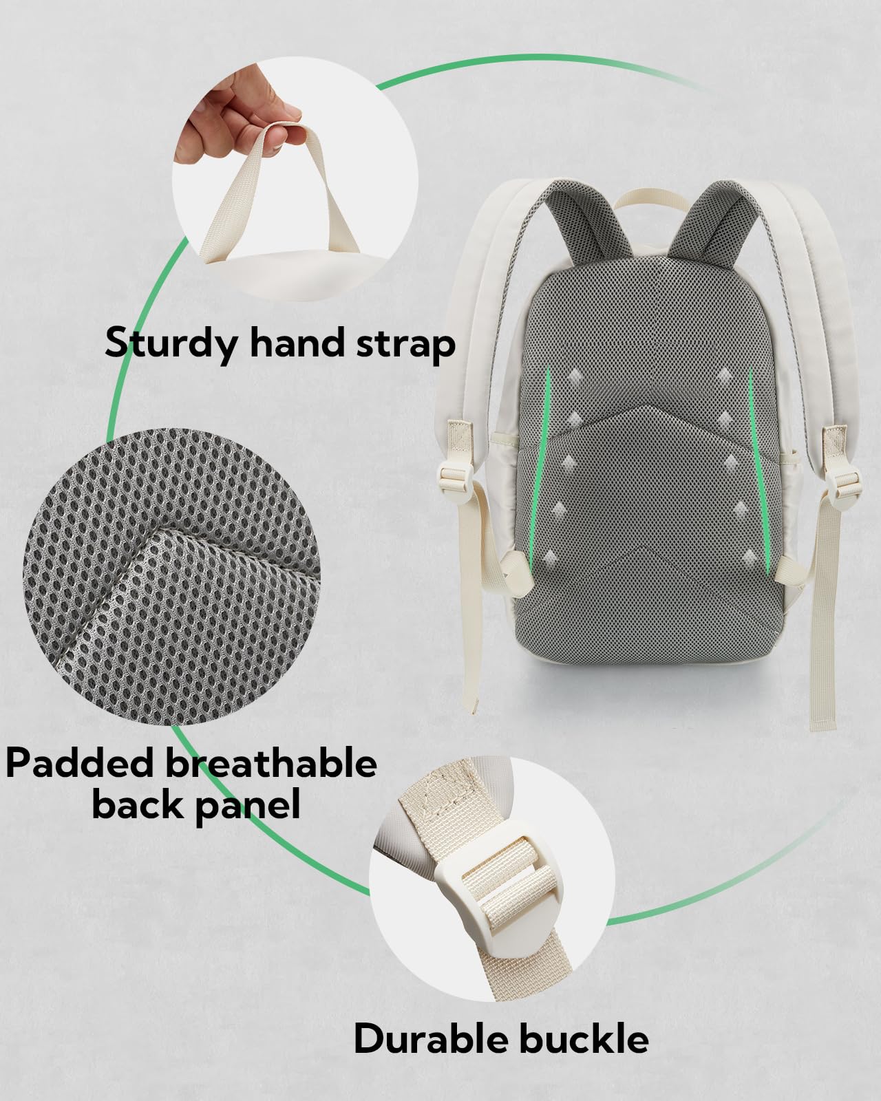 WATERFLY Lightweight Daypack Travel Backpack: 20L Durable Day Pack Fashion Causal Lightweight Airplane Travel Bags for Women Men Adult Work Vacation Hiking Backpacks