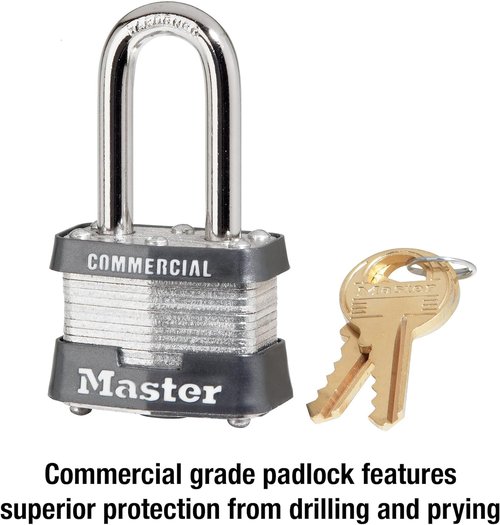 Master Lock Outdoor Padlock - Durable Security with Key - 1 Pack for Ultimate Protection