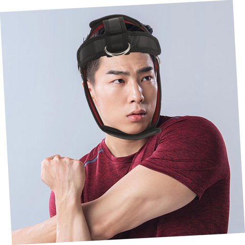 FOYTOKI Adjustable Head Harness Neck Trainer Strap for Strengthening Neck Muscles and Posture Improvement Portable Exerciser for Workout and Rehabilitation