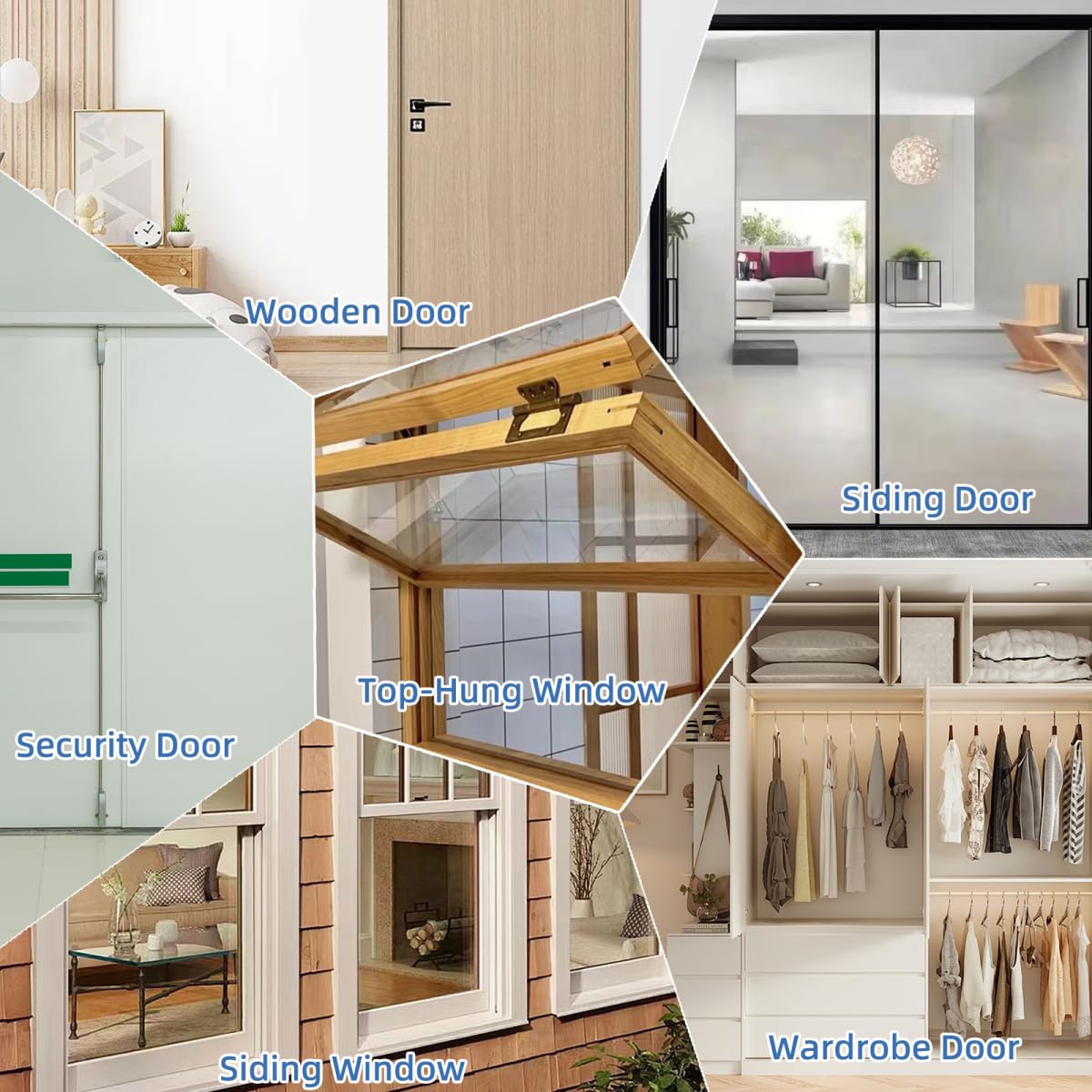 Kneelisa Wedge-Shape Window Weather Stripping Door Frame Seal Strip 118” White,Upgrade Black Foam,Soundproofing,Draft Stopper,Winter Insulation,Noise Blocker, Gap Filler for Exterior Front Door Side