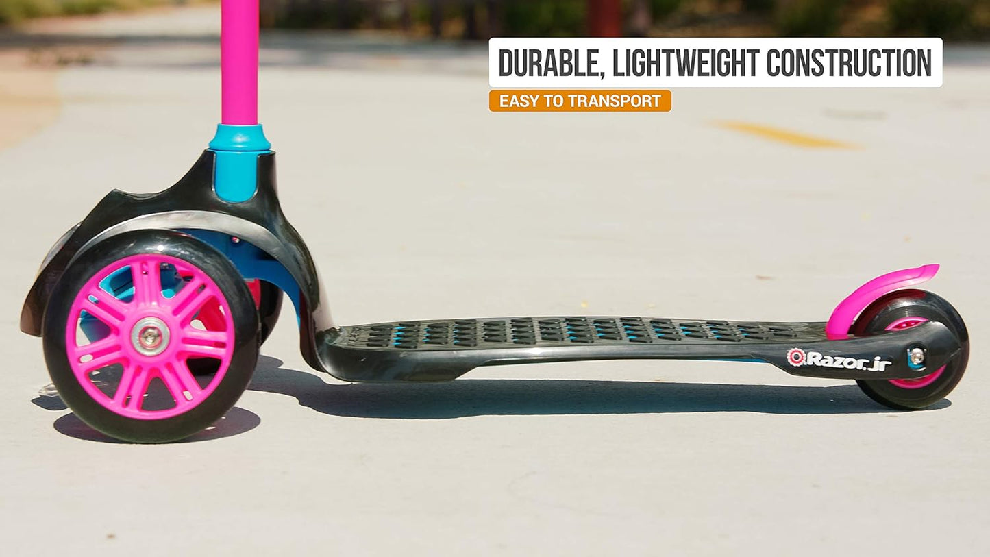 Razor Jr. T3 Kick Scooter for Kids 3+ | Lightweight Design & Advanced Tilt-to-Turn Technology