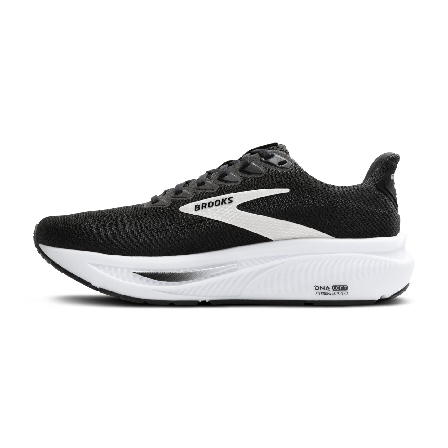 Brooks Women’s Ghost 17 Neutral Running Shoe - Black/Grey/White - 5.5 Wide