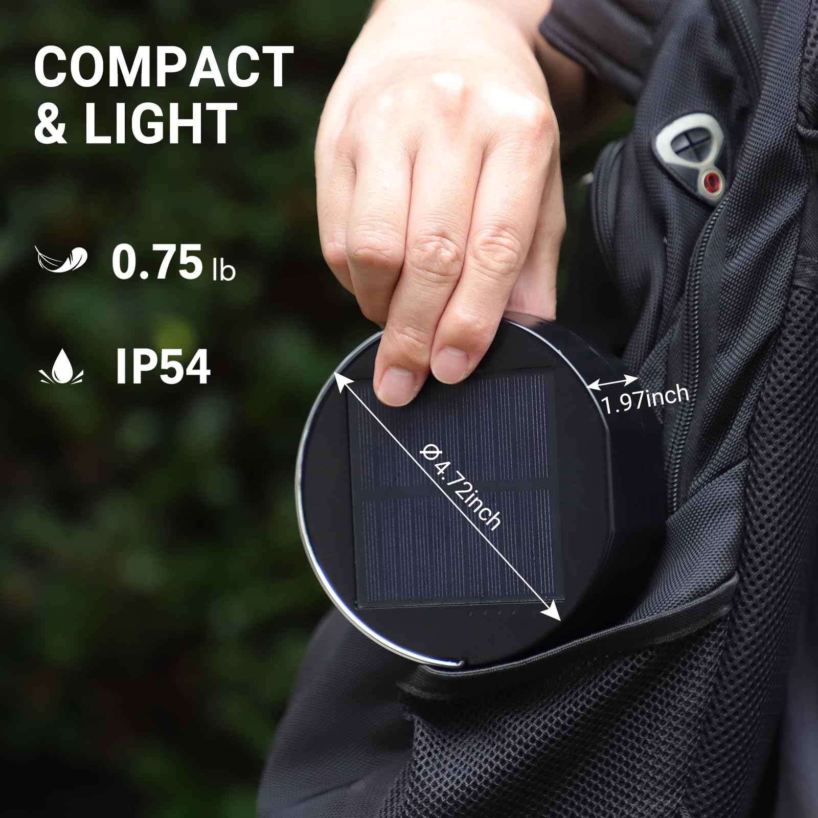 Camping String Light, Solar String Light with Camping Lantern (3 in 1 Design), Rechargeable and Portable for Camping,Emergency, Hiking.