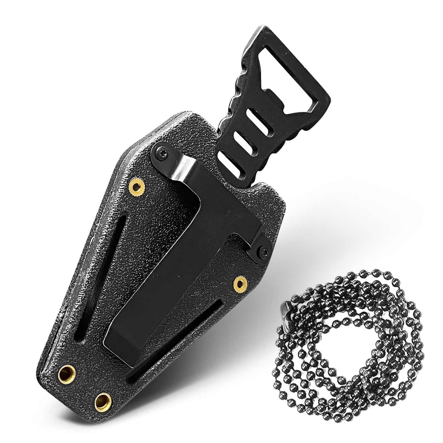 LIUGEYI Neck Knife with Sheath and Necklace, 4.4'' Small EDC Fixed Blade Knives for Men, Outdoor, Survival, Camping Gear