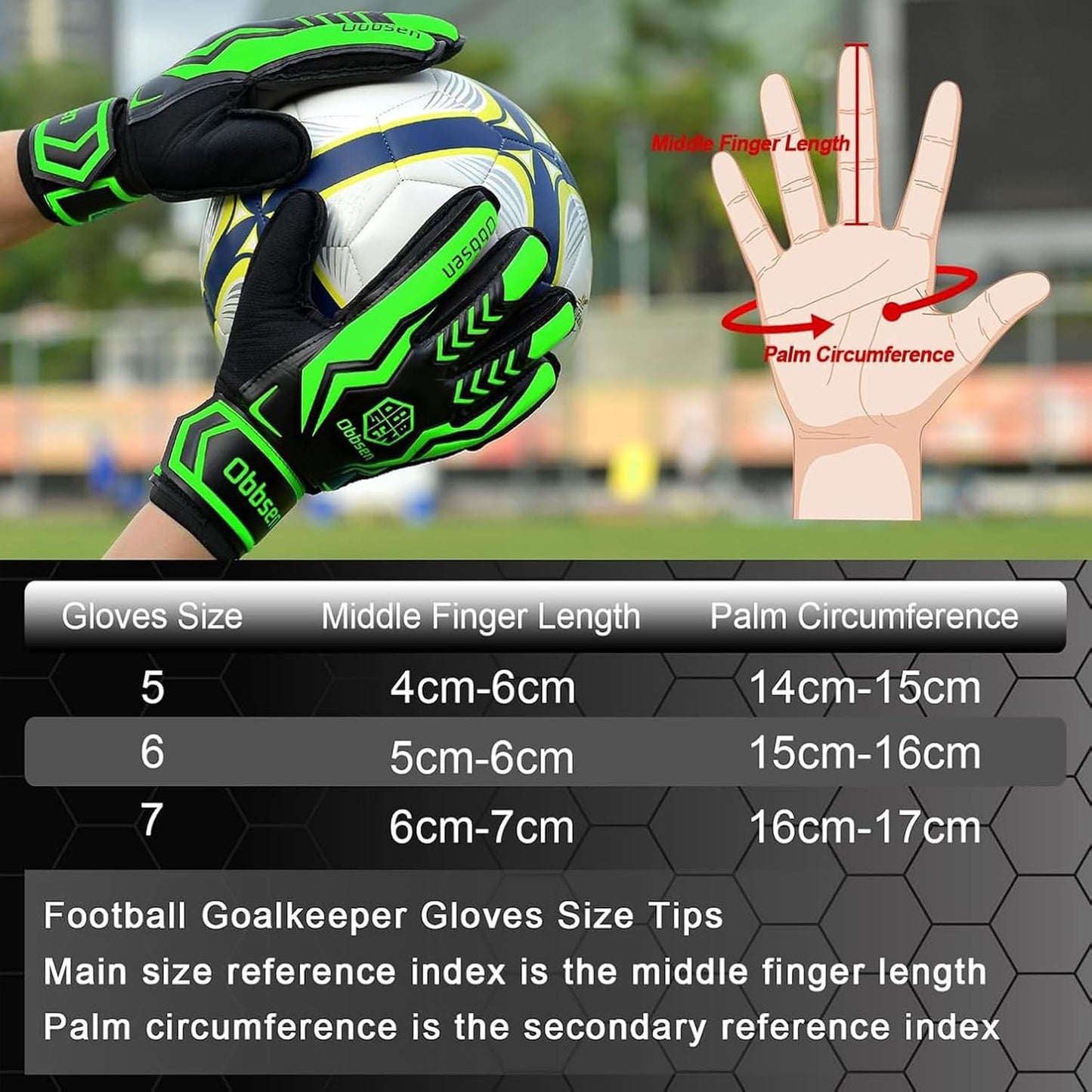 Regine Switzerland Soccer Goalie Gloves - Strong Grip & Finger Protection for Kids, Youth & Adults