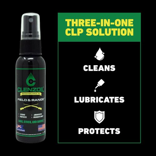 Clenzoil Field & Range Gun Lubricant - Premium Rust Preventative - 2 oz Fine Mist Sprayer
