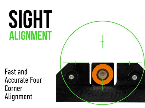 XS SIGHTS R3D Tritium Night Sight Orange for Sig P320, P365, P225, P226, P228, P229, P365XL; Springfield XDs, Hellcat; FN 509, Front and Rear Glow in The Dark Tritium for Tactical Applications