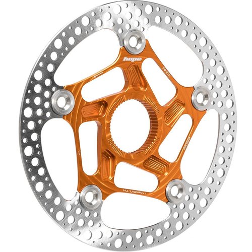 Hope Rx Center Lock Disc Rotor Orange, 160Mm