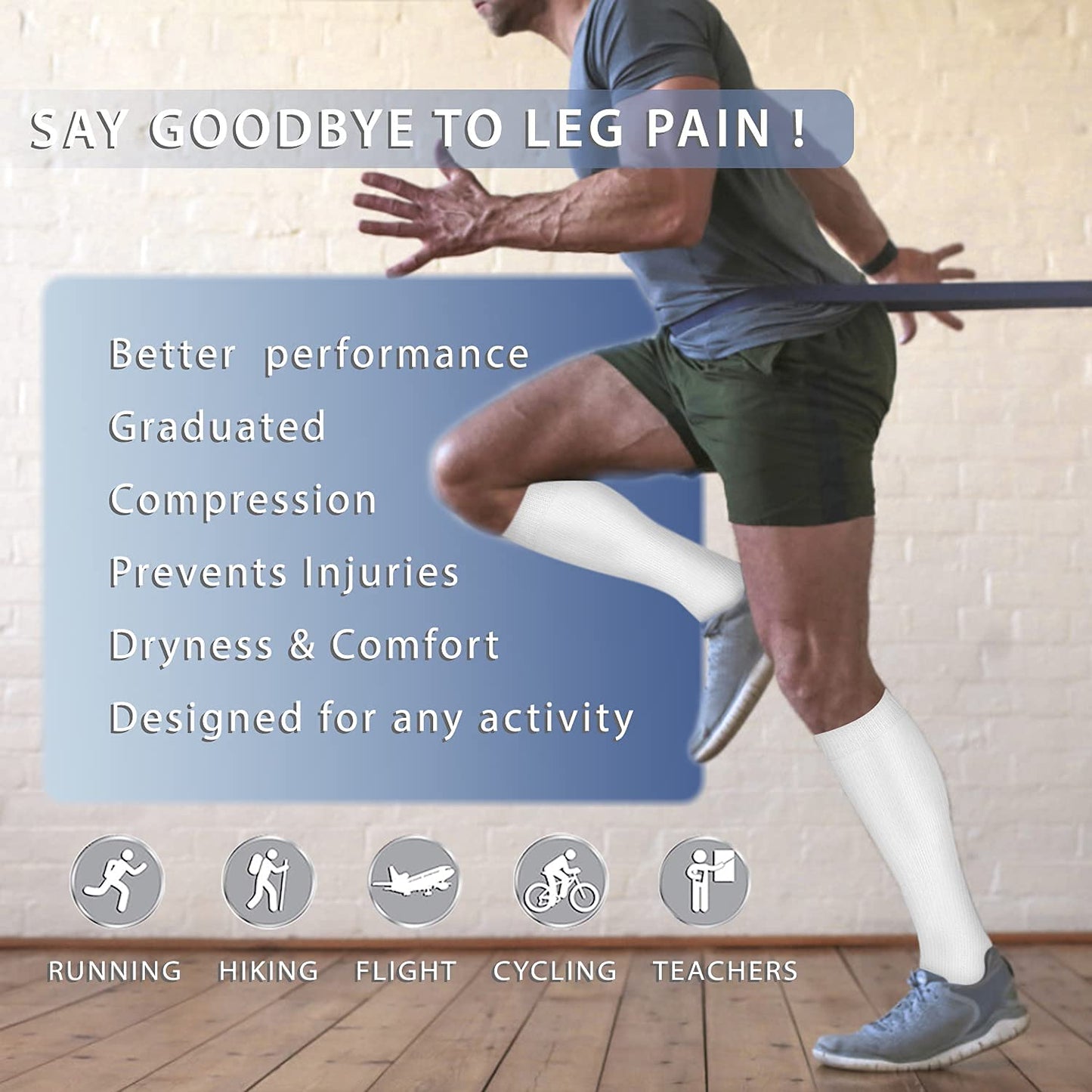 Copper Compression Socks 15-20 mmHg for Men & Women 8 Pairs – Circulation Support for Nurses, Travel, Running, Hiking, Soccer,Gift,Pregnant, Nurses(S/M)