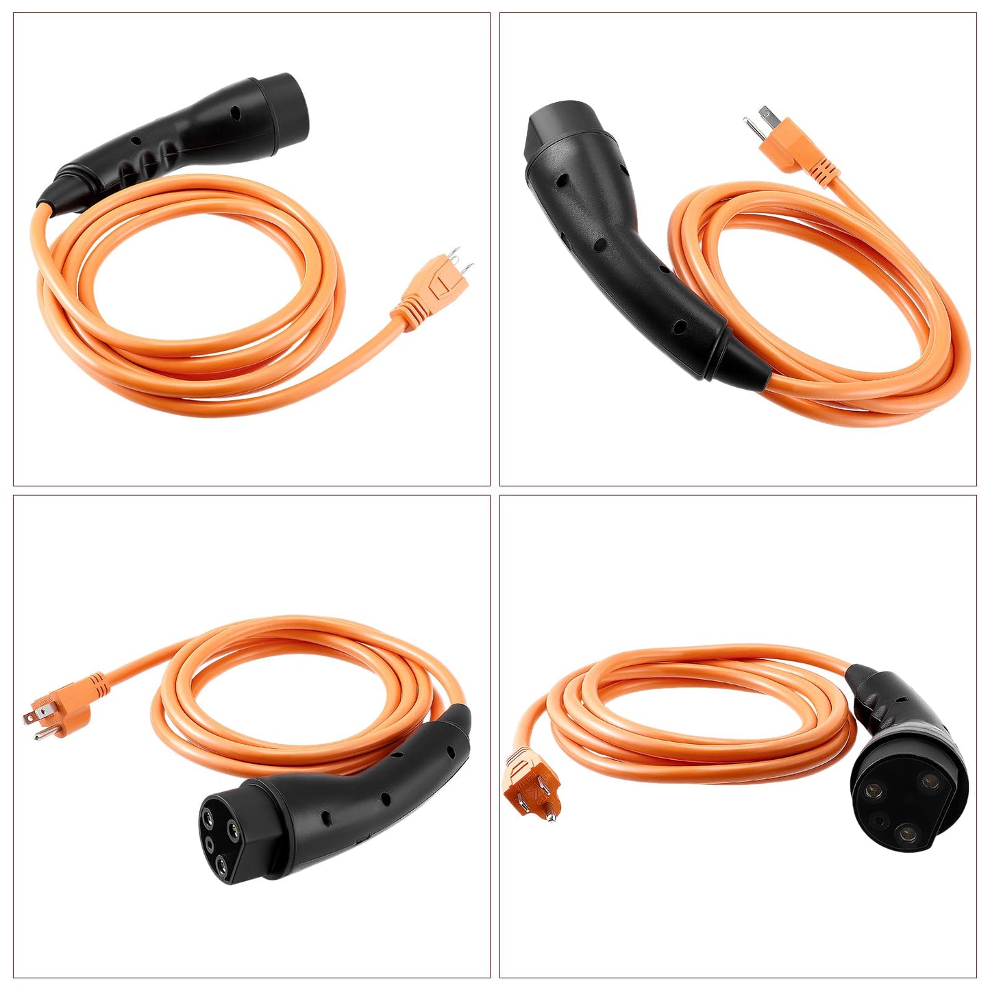 2.04.0620 Charging Power Cord Assembly Compatible with Evolution ICON Golf Carts,110V-240V 16A 3 pin Golf Cart Charge Plug and 10FT Cable,Replace OEM# 2.04.0620 ST-031016-PT, Plug and Play