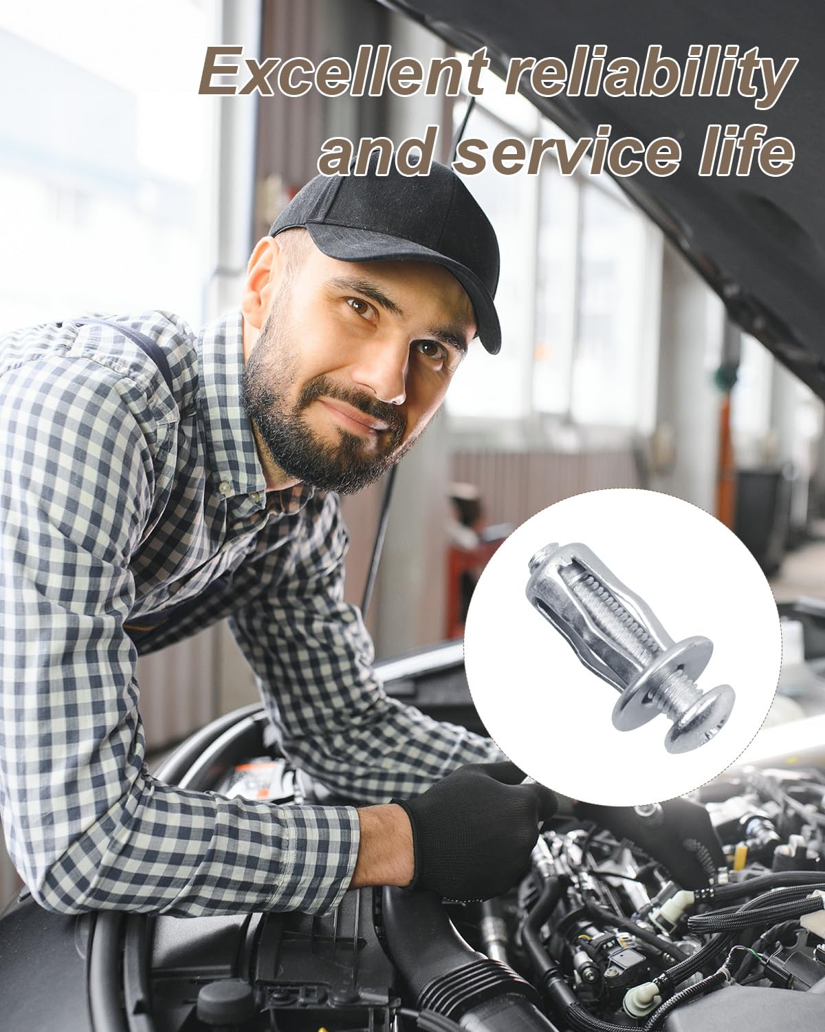 AOKLIT 40Pcs Expansion Screw Petal Nut, M4 M5 M6 M8 Jack Nuts, Petal Shape Metal Nut with Screws Assembly for Hollow Wall Iron Skin Plasterboard