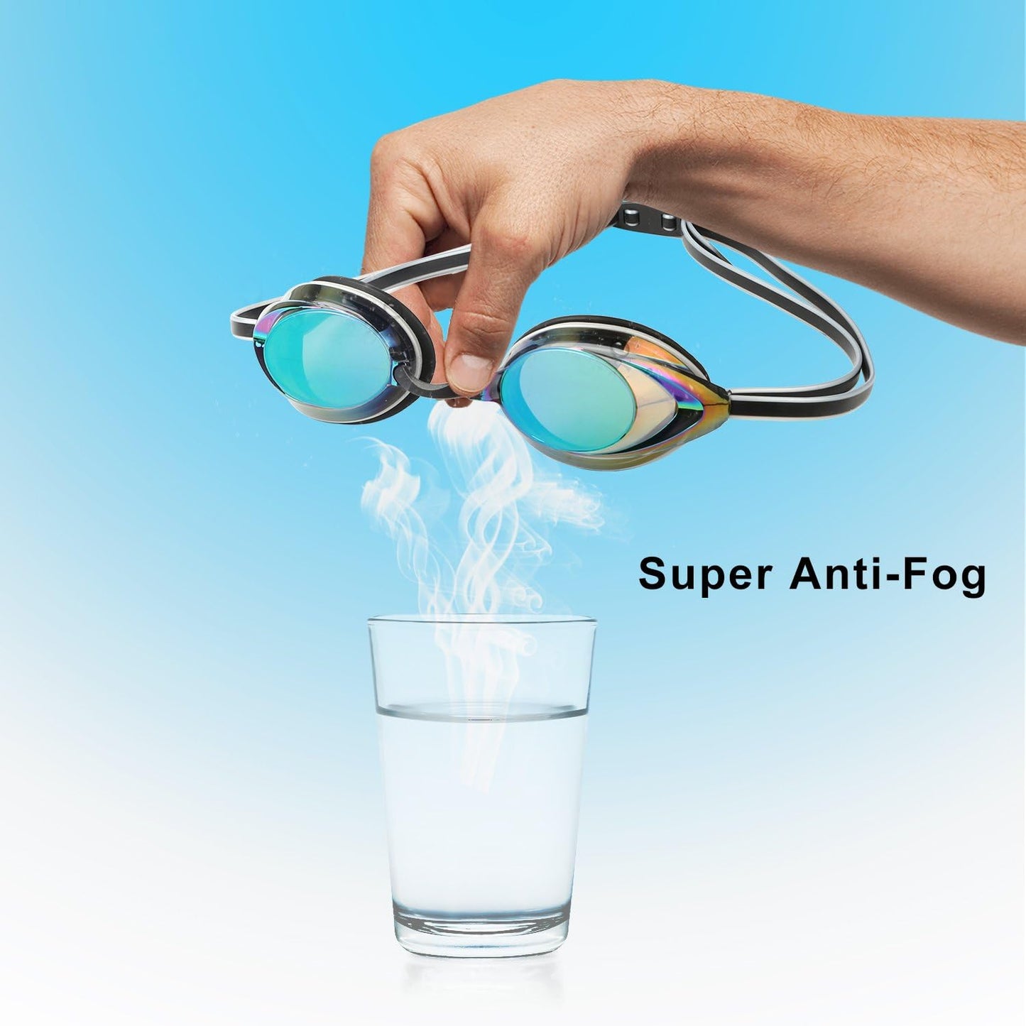 Skiennix Swim Goggles - Anti-Fog UV Protection | No Leak Design for Adults & Youth - 2 Pack