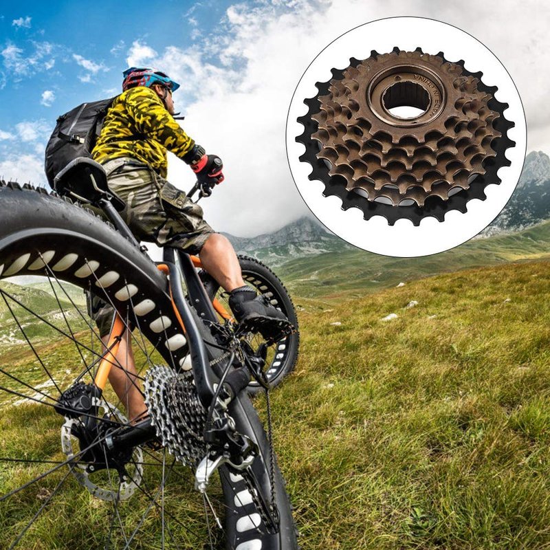 Cassette, Flywheel Sprocket 7 Speed to Promise Smooth Rotation Part