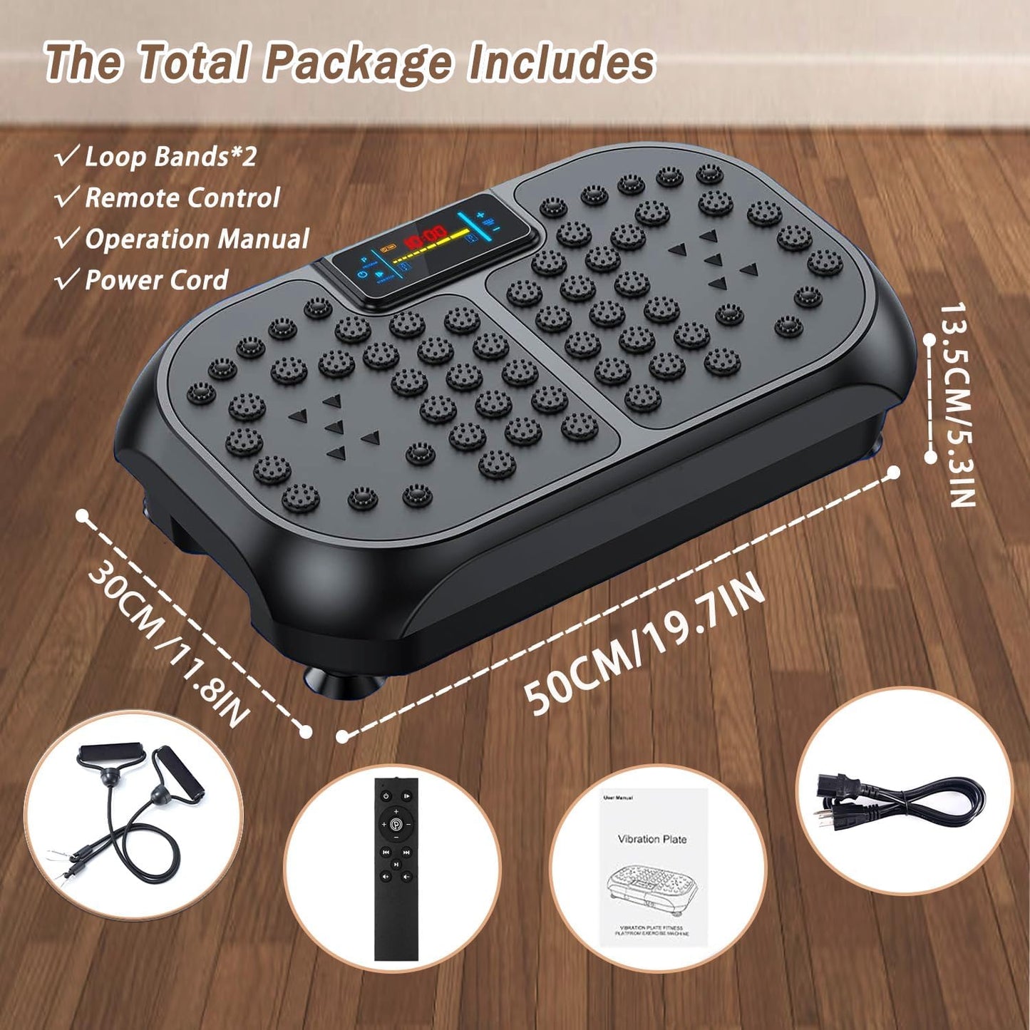 Skiennix Vibration Plate Exercise Machine - Full Body Fitness Platform for Lymphatic Drainage | Weight Loss Support