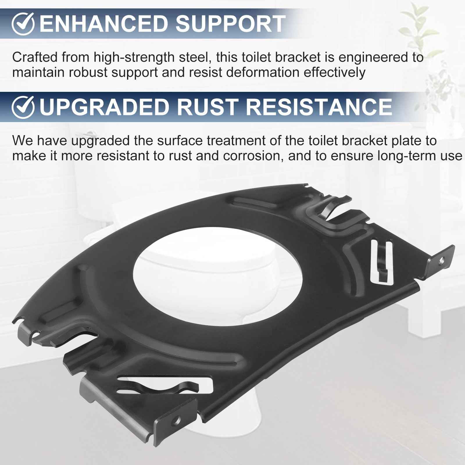 Toilet Tank Plate Replacement for Kohler 1014065 Tank Plate for Kohler Toilet Tank Accessories Compatible with Kohler Archer Toilet, Perfect Fit | Bubble Wrap | Pinpoint Accuracy