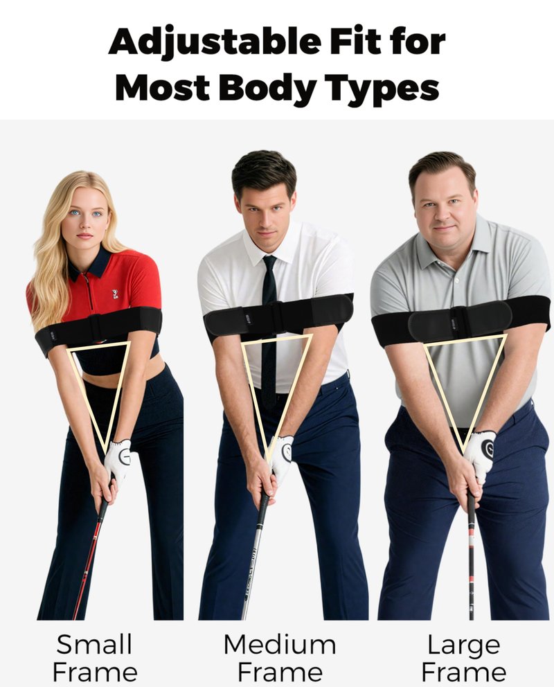 FODESAN Adjustable Golf Swing Trainer Arm Band – 2026 Essential Golf Accessories for Golfers – Innovative Arm Connection Aid with Strong Restraining Power to Fix Chicken Wing & Improve Swing Stability