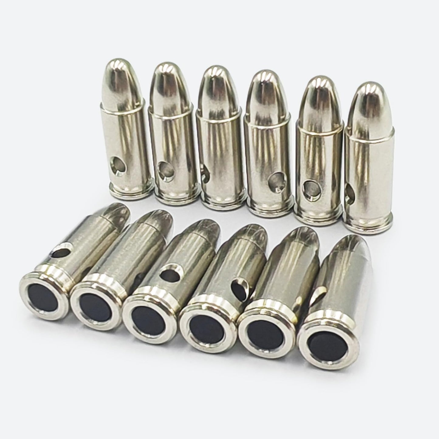 Bayattoo 25 ACP Steel Safety Practice Rounds Action Trainer Dummy Round Dry Fire Training Snap Cap (12pk)