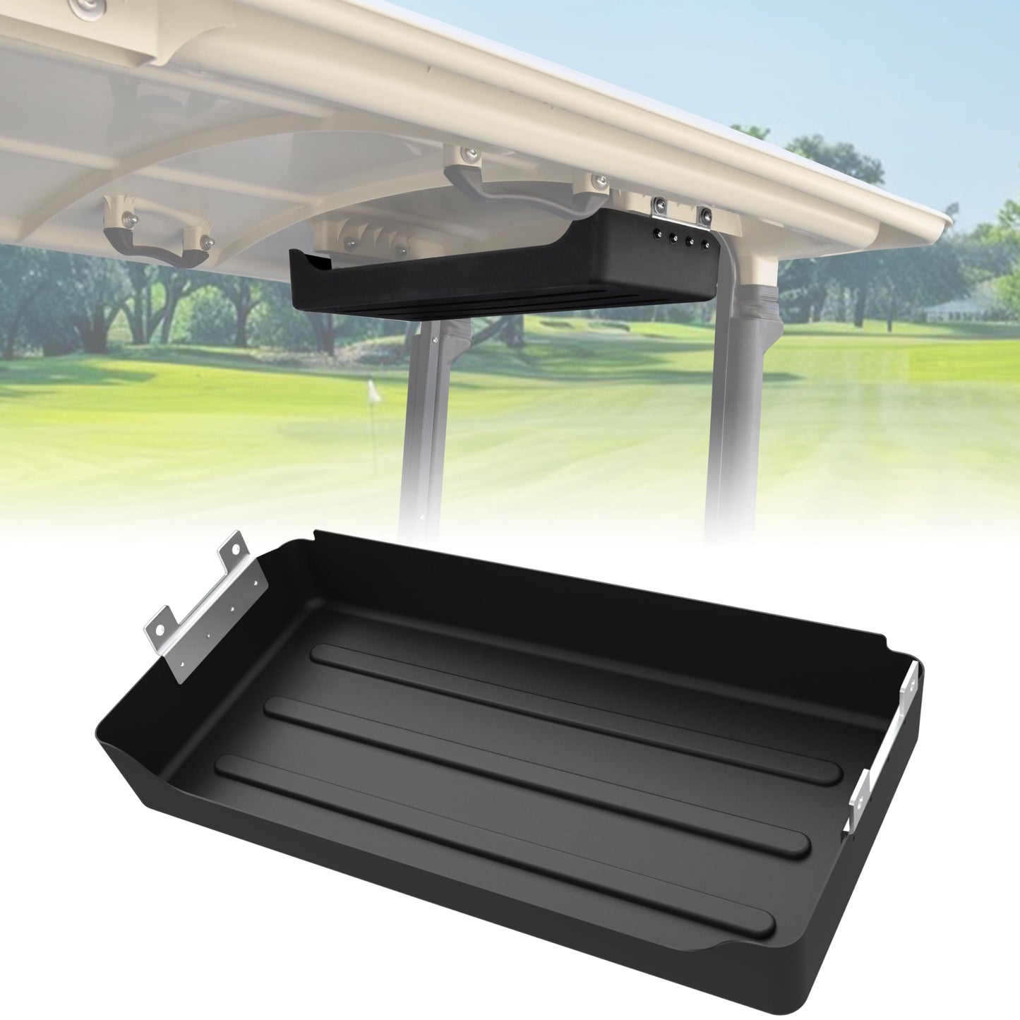 SAUTVS Rear Overhead Storage Tray for Yamaha Drive2 G29 Golf Cart Accessories, Roof Rear Storage Box Ceiling Organizer Tray Compatible with Yamaha Drive2 G29 Standard Factory Golf Cart