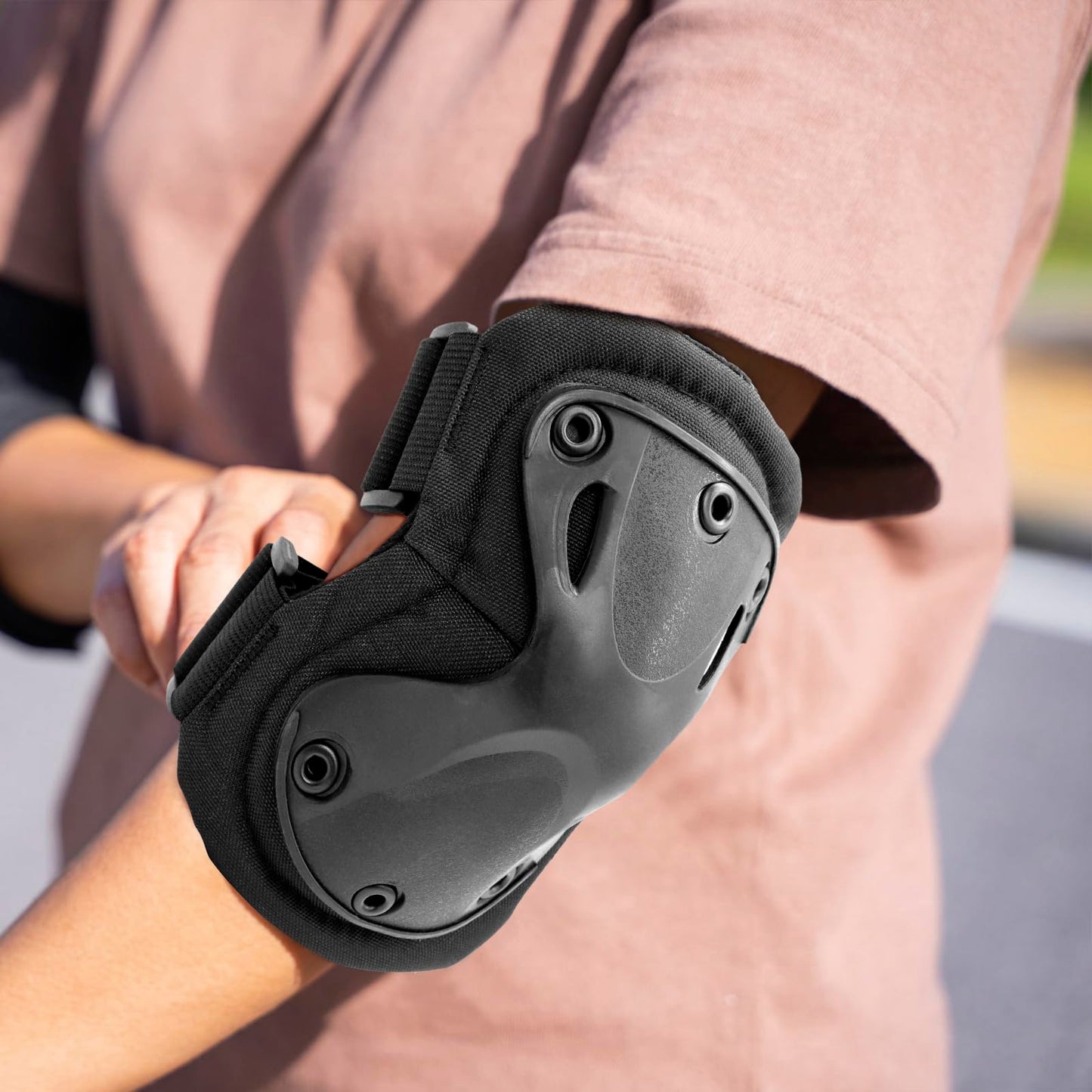 AOUTACC Combat Elbow Protective Pads Set for Outdoor CS Paintball Game Cycling Safety Skateboarding Gear Skates Knee Protection Guard Pads