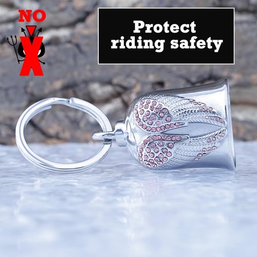 CYZBTBl Motorcycle Women Bells - Motorcycle Angel Bell for Men Women,Bell Biker Accessory,Guard Riding Safety