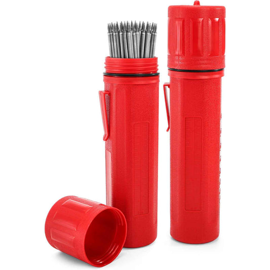 ZOOFOX 2 Pack Welding Rod Holder, 14" Carbon Steel Stick Electrode Storage Tube, Waterproof Welding Rod Canister for Keeping Welding Electrode Fresh and Dry, Welding Equipment