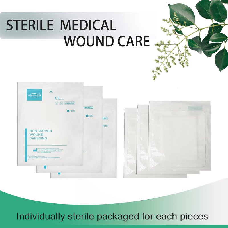 6X8 Inches Extra Large Sterile Adhesive Island Wound Dressing Bandages - Non Woven Cover with Bordered Gauze Pads, 25 Individually Pack, High Absorbent, Medical Grade by QICHUANG(6X8 INCHES - C25)