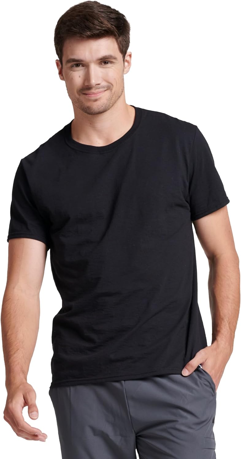 Russell Athletic Men's Dri-Power Short Sleeve Tees - Moisture Wicking & Odor Protection | UPF 30+ | Sizes S-4X