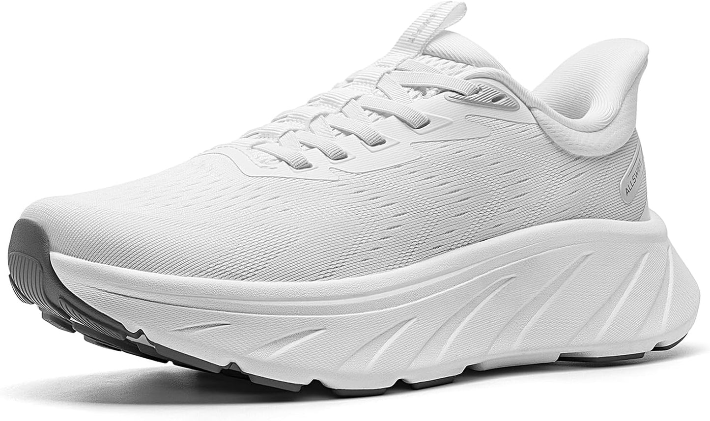 ALLSWIFIT Women's Slip-On Walking Shoes - Cushioned, Breathable & Non-Slip | Comfortable Gym Sneakers