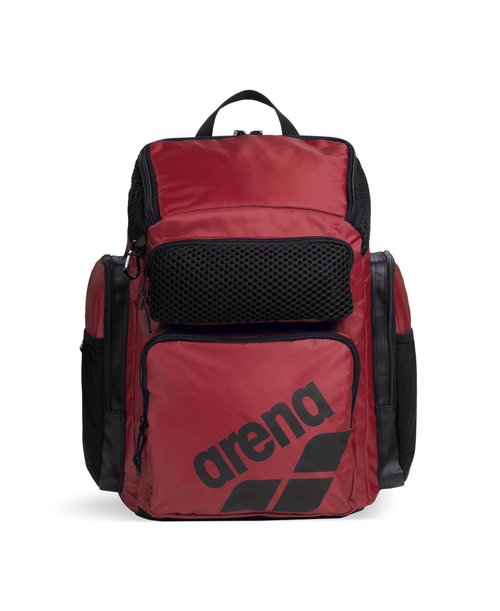 ARENA One Go Backpack Swimmers Athletes Sports Gym Rucksack Multisport Daypack Large Size Training Gear Equipment Swim Bag for Men and Women, 45 Liters, Crimson Pink Red