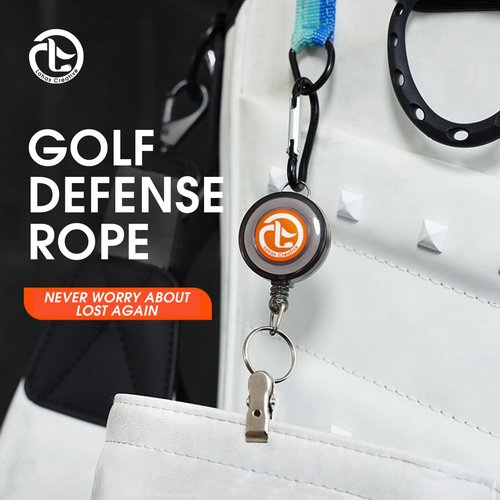 Lohas Creative Golf Badge Reel Holder Retractable Cord Badge Holder Golf Gloves Clip Heavy Duty Telescopic Rope for Climbing,4pcs