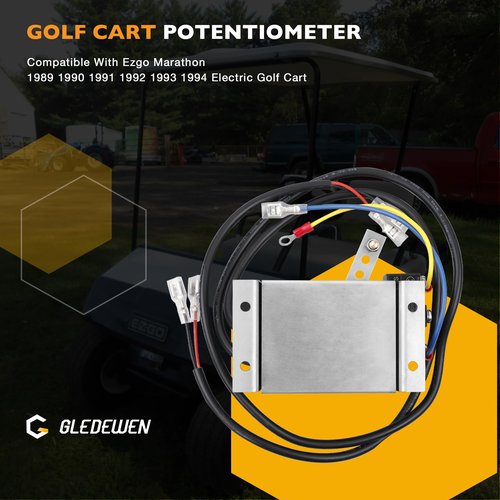 Golf Cart Throttle Potentiometer with Micro Switch Compatible with EZGO Marathon Electric Golf Cart 1989-1994, Upgraded Version Throttle Potentiometer Replace# 27094-G01, 25267G2, 25399G1, 27094G01
