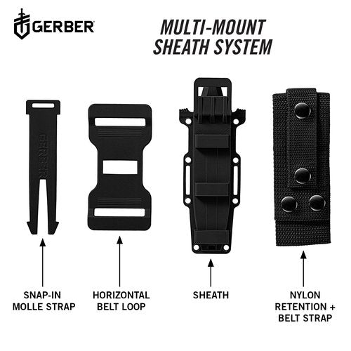 Gerber Gear StrongArm Knife - Fixed Blade - Tactical Knife for Survival Gear - Full Tang, 420HC Steel Blade - Camping Survival Knife - Made in USA - Plain edge, Coyote Brown