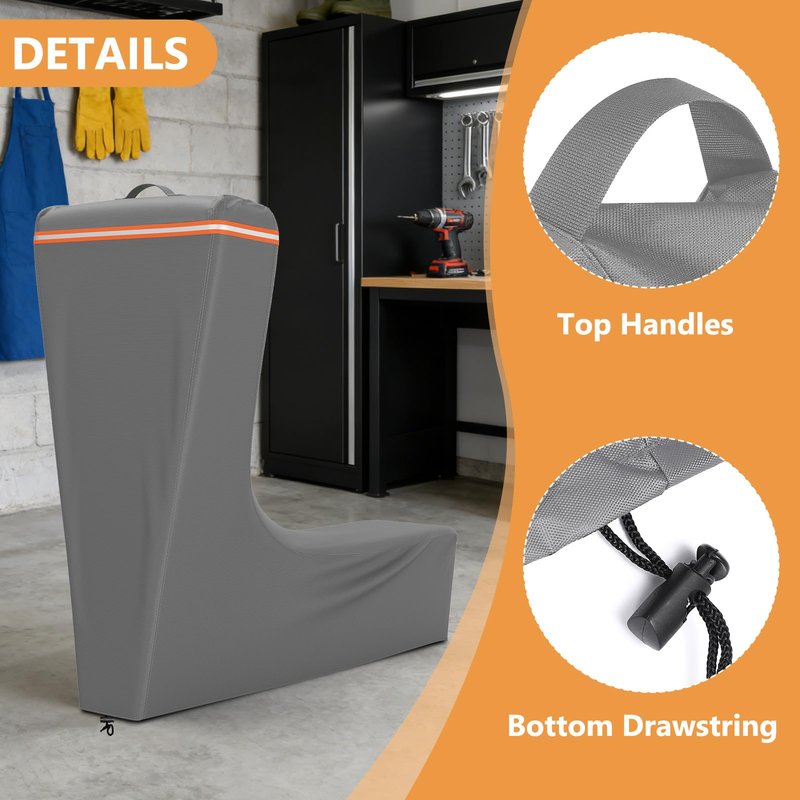 NYFITY Electric Scooter Cover,All Season Universal Scooter Cover for 300W to 2000W Electric Scooters,Outdoor Waterproof and Dustproof Scooter Covers,54X28X52,Gray