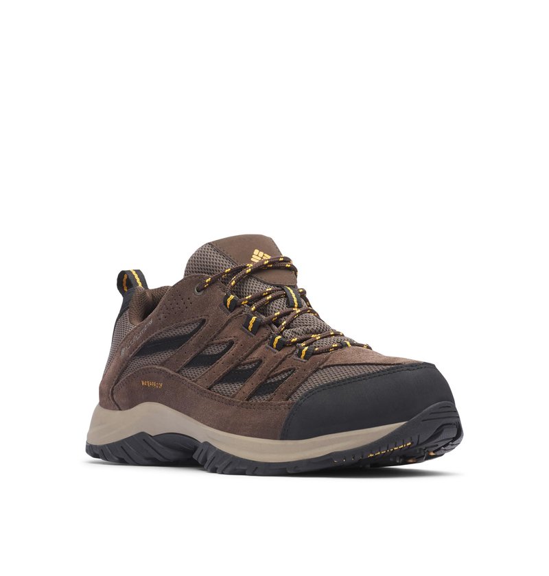 Columbia Mens Crestwood Waterproof, Mud/Squash, 9