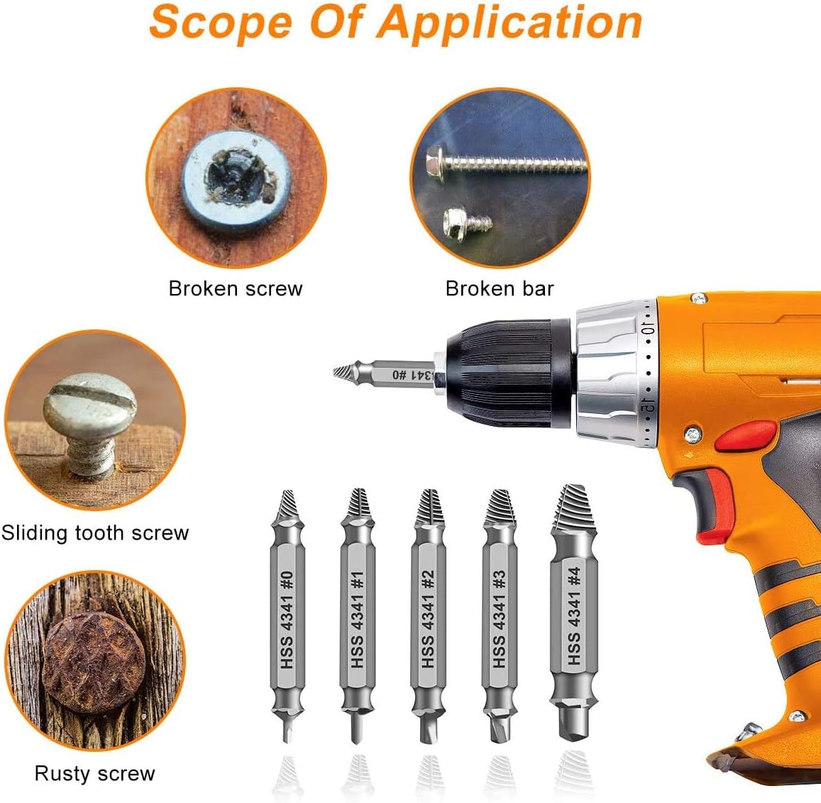 Regine Switzerland Damaged Screw Extractor Set - Easy Removal Tools for Stripped Screws & Bolts | Perfect Father's Day Gift for Dad