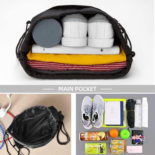 BINGONE Folding Sport Backpack - Versatile Drawstring Bag for Travel & Storage | Compact Design