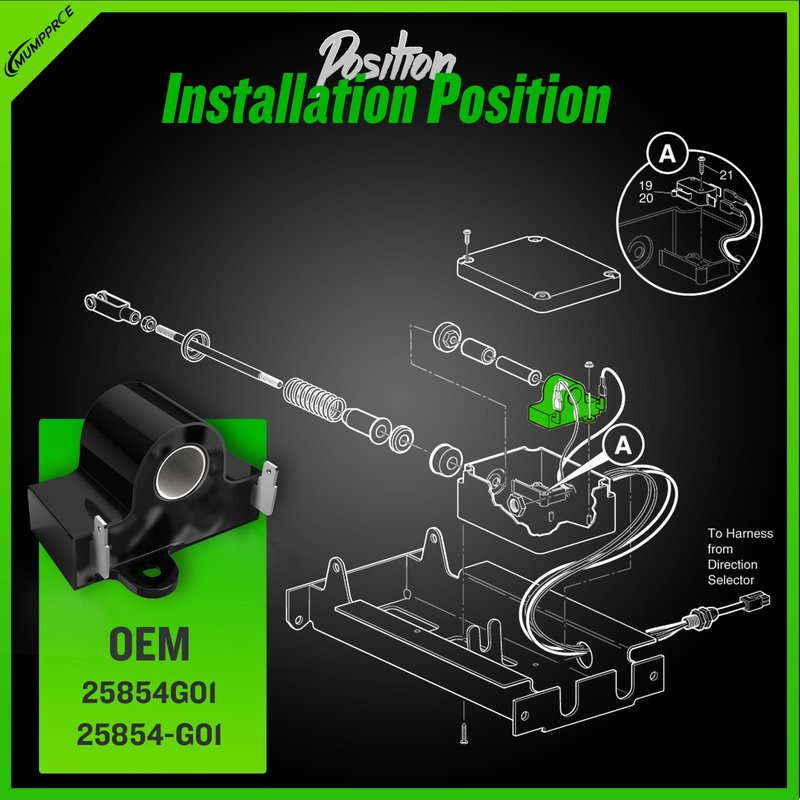 MUMPPRCE Golf Cart Inductive Throttle Sensor for EZGO TXT&Medalist 1994-UP, DCS, PDS Electric Golf Carts, Replaces EZGO Throttle Sensor OEM# 25854G01, 25854-G01