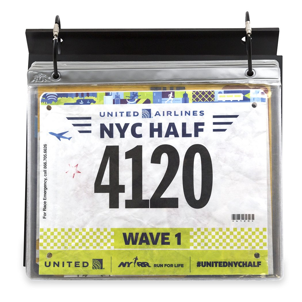 Gone For a Run BibFOLIO Race Bib Protector Sheets - Vinyl Sleeves 12 Sheets