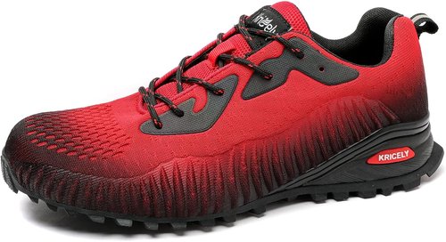 Kricely Men's Trail Running Shoes - Versatile Hiking Sneakers for Outdoor Activities | Comfortable Fit