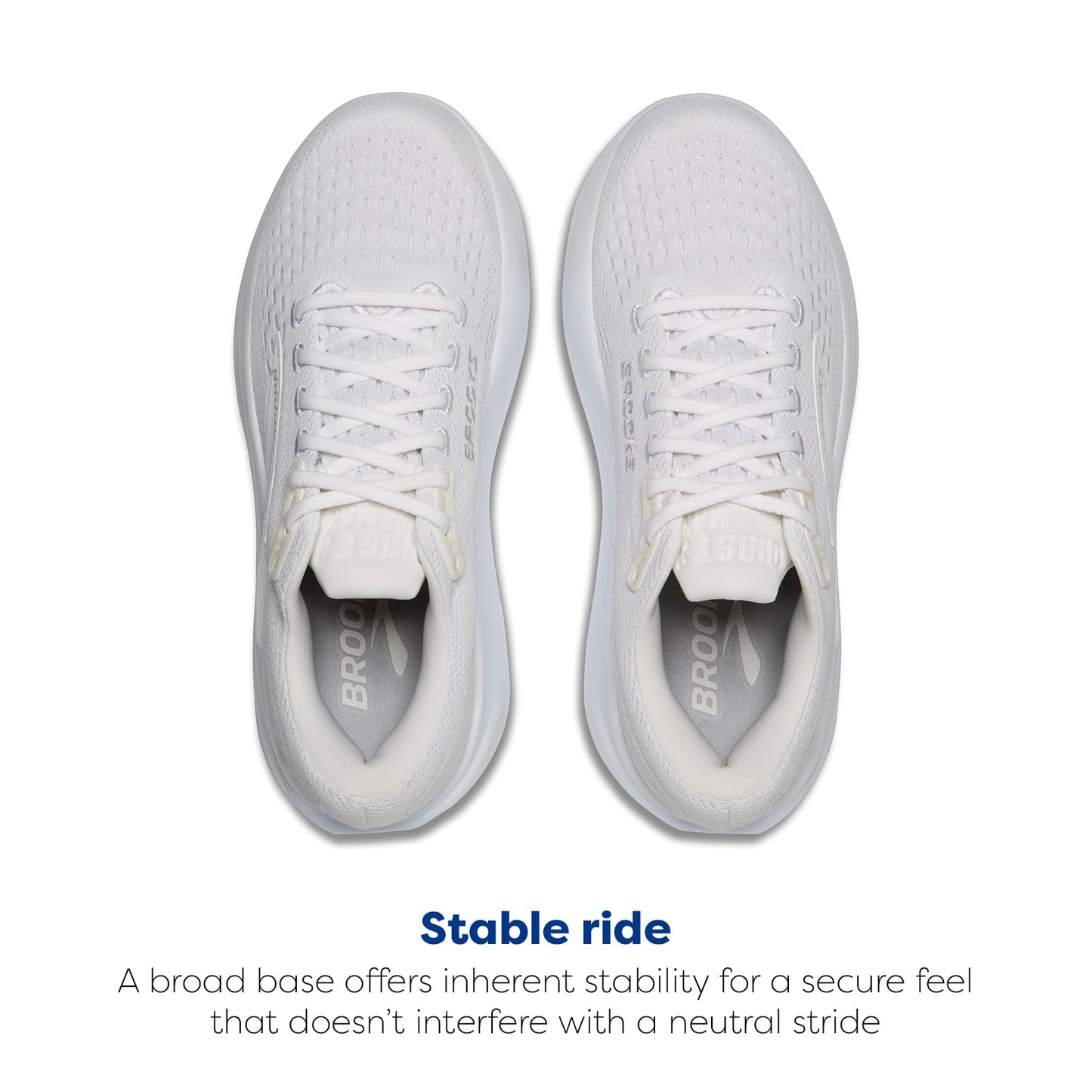 Brooks Women’s Ghost Max 3 Neutral Running & Walking Shoe - White/White - 13 Medium