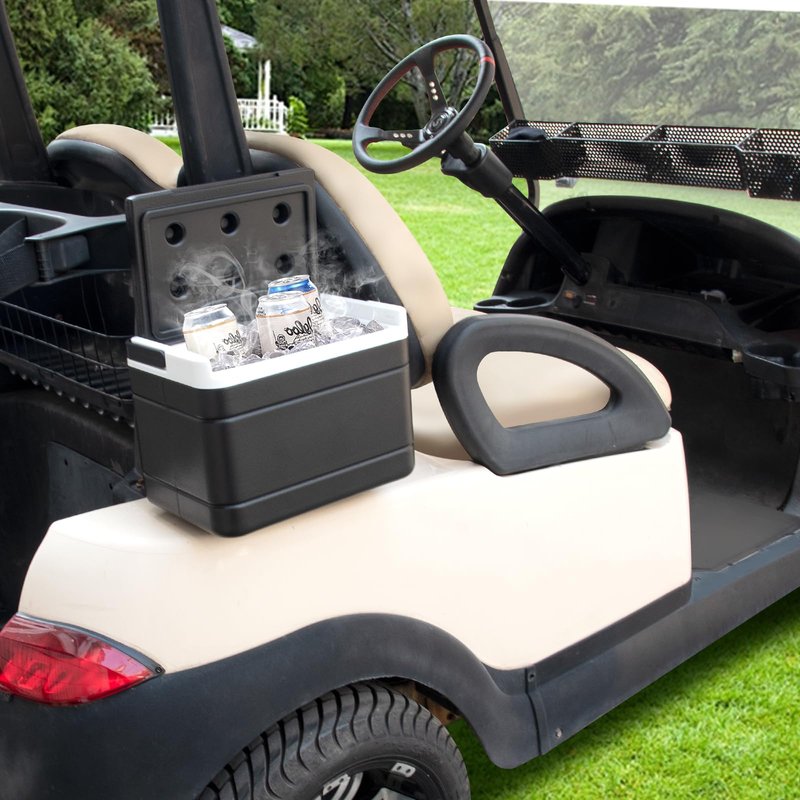 Shu-Ran Golf Cart Cooler, Insulated Golf Cart Cooler with Mounting Bracket for Club Car Precedent Tempo and Onward OEM 102588101 103886801, Lightweight & Portable, Easy Installation
