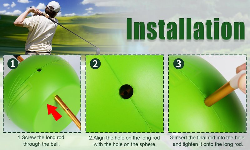 HRYOML The Connector Golf Training Aid - Golf Swing Trainer Aid for Posture Correction Practice, Suitable for Golfers of All Levels Looking to Improve Overall Game